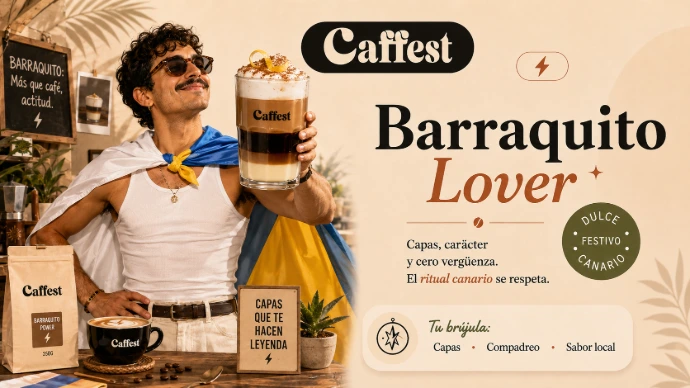 Barraquito Lover — perfil cafetero cultura canaria Caffest